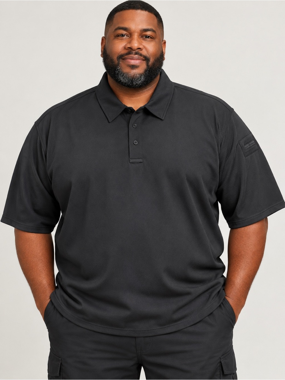 Classic Men’s Propper Black Polo Shirt - Casual Short Sleeve